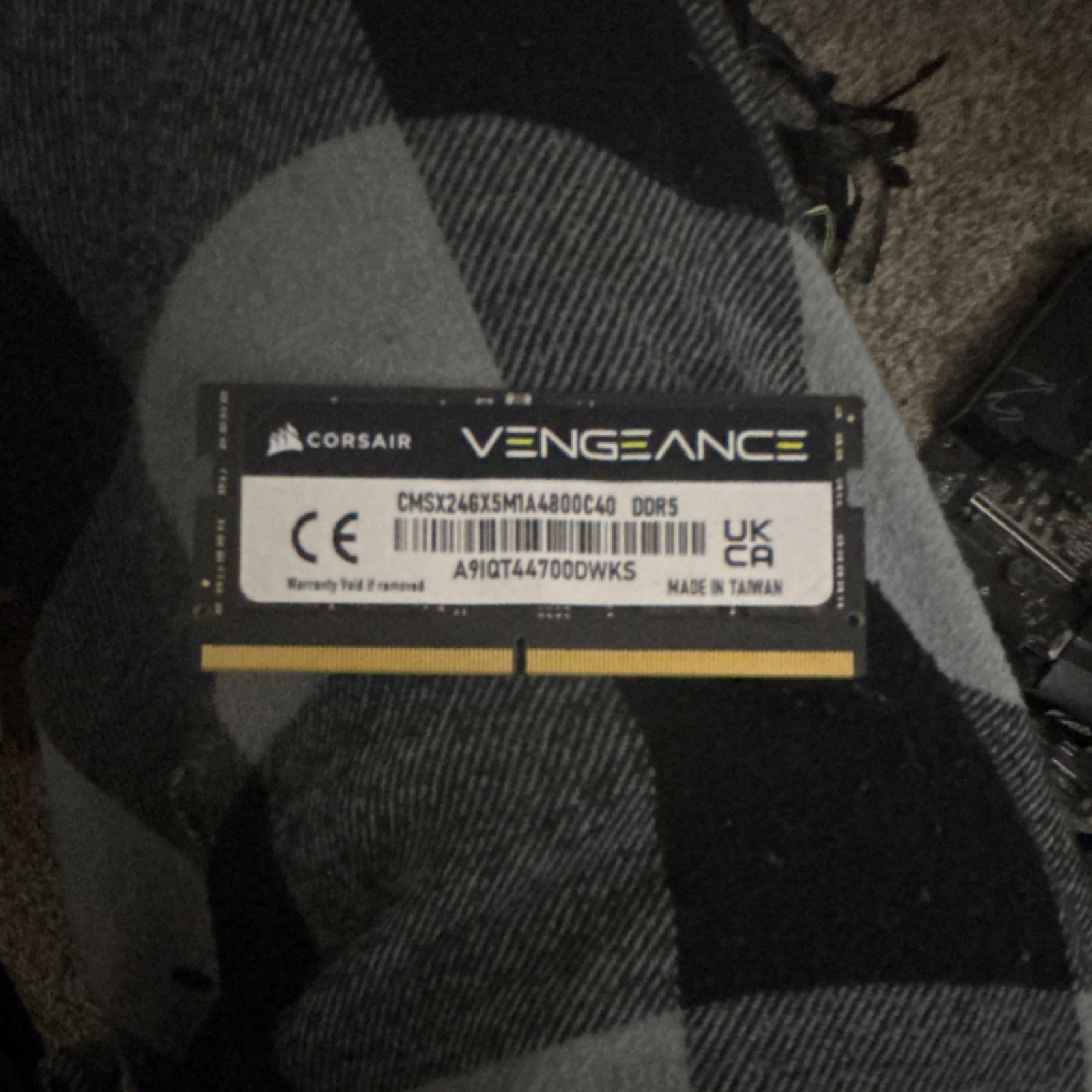 VENGEANCE DDR5 SODIMM 24GB (1x24GB) DDR5 4800MT/s CL40