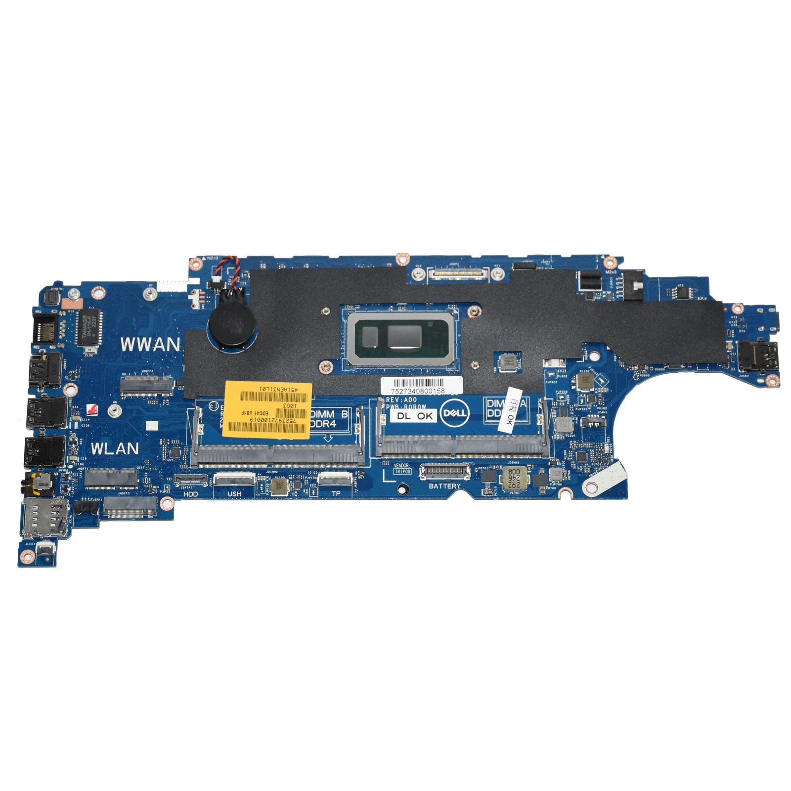 Dell Latitude 5400 Motherboard Core i5-8365U 1.6GHz EDC41 LA-G892P 5T75M