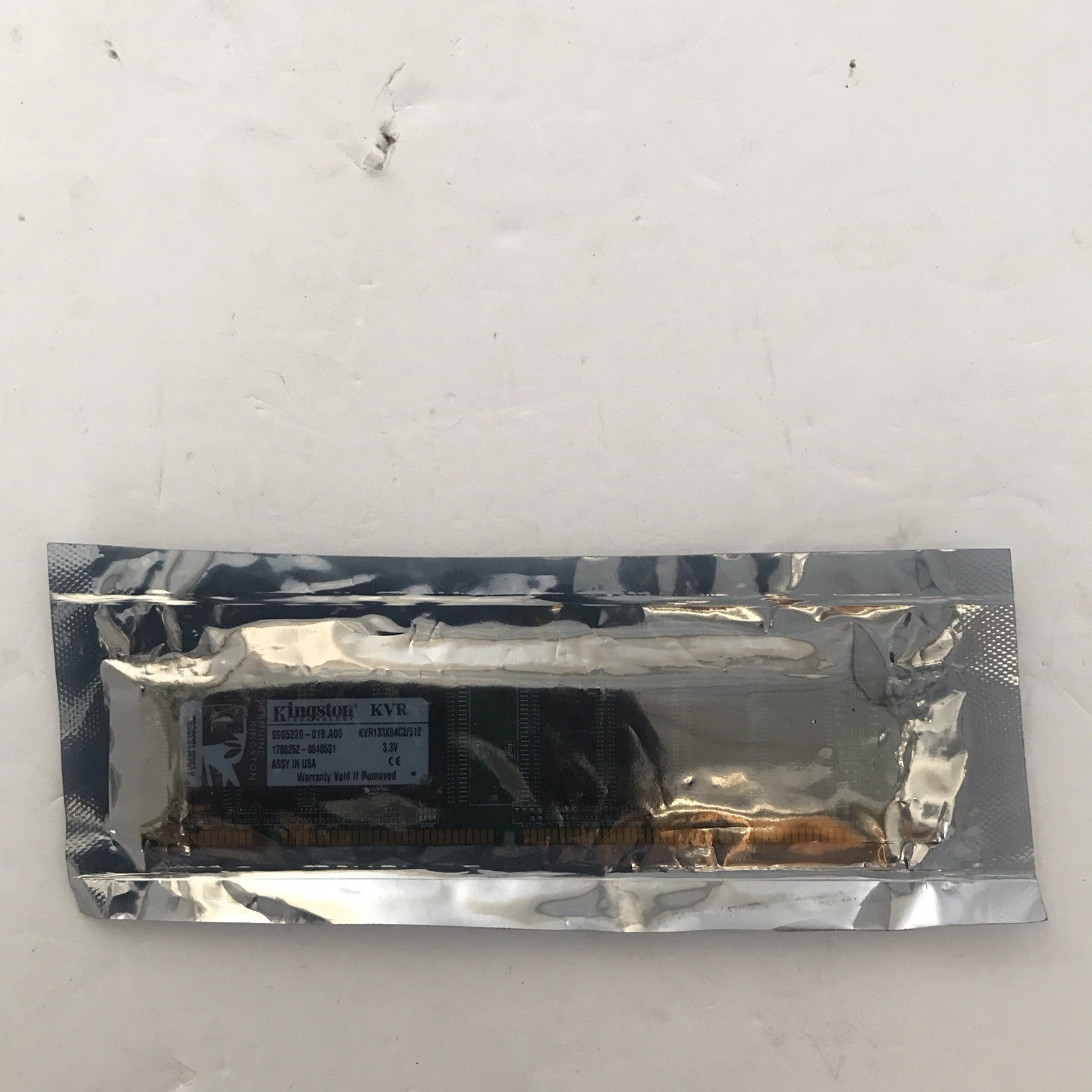 Kingston 512MB DDR1 SDRAM DIMM PC-133 168-Pin ECC KVR133X64C2/512