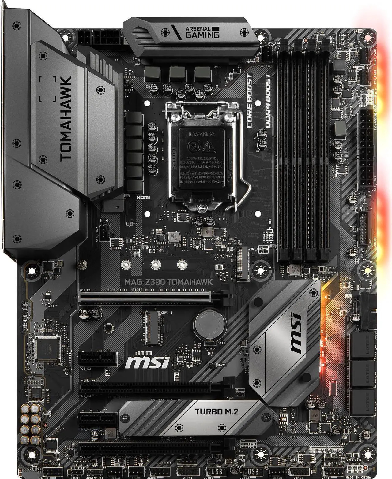 MSI MAG Z390 TOMAHAWK LGA 1151 Intel Z390 HDMI USB 3.1 ATX Intel Motherboard