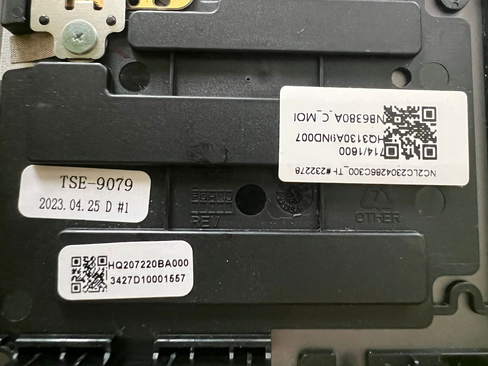 HQ207220BA000 Lenovo Yoga 7 14IRL8 US Palmrest Keyboard 82YL0005US Storm Grey