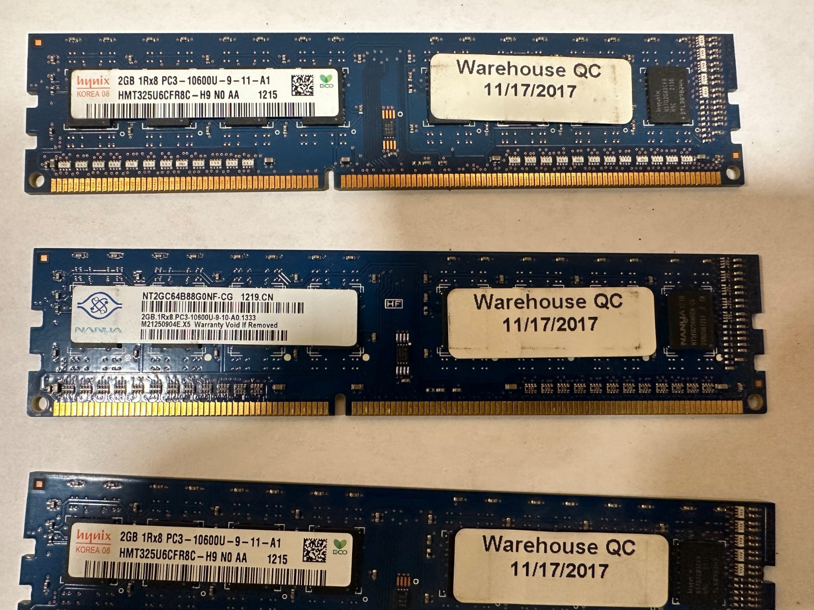 Hynix 2 GB DIMM 1333 MHz DDR3 Memory (HMT325U6CFR8C-H9) 4 pieces 8GB