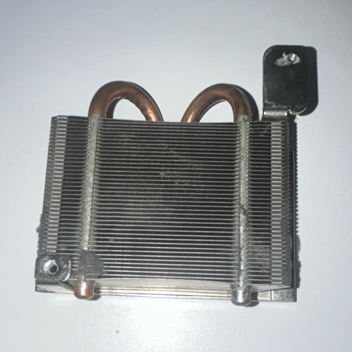 CPU Heatsink Aluminum w/ Copper Heat Pipes, Silver/Copper, No Fan, Used