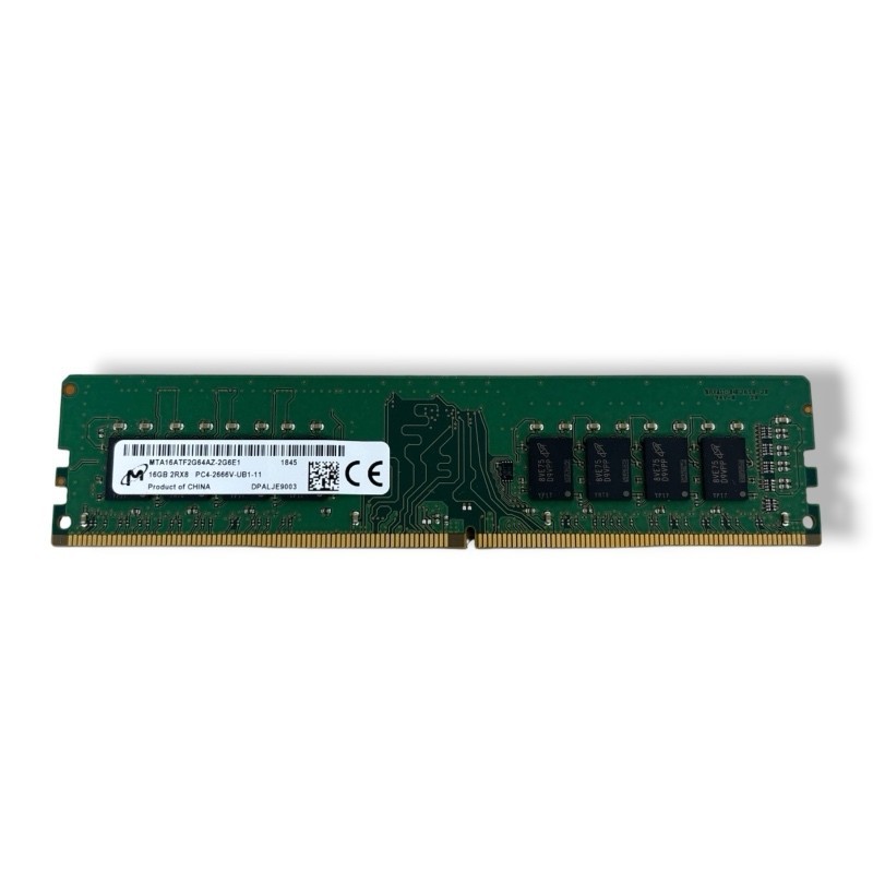 16GB Micron MTA16ATF2G64AZ-2G6E1 DDR4 PC4-2666V UDIMM Desktop Memory