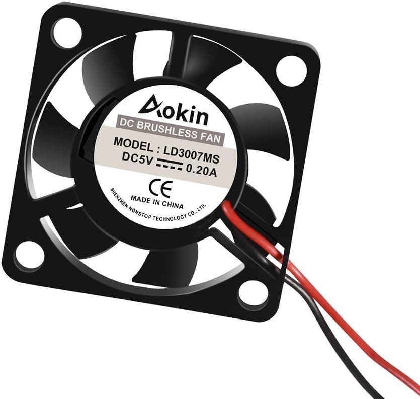 2Pcs 30x30x7mm Brushless Cooling Fans for Raspberry Pi – Quiet and Efficient