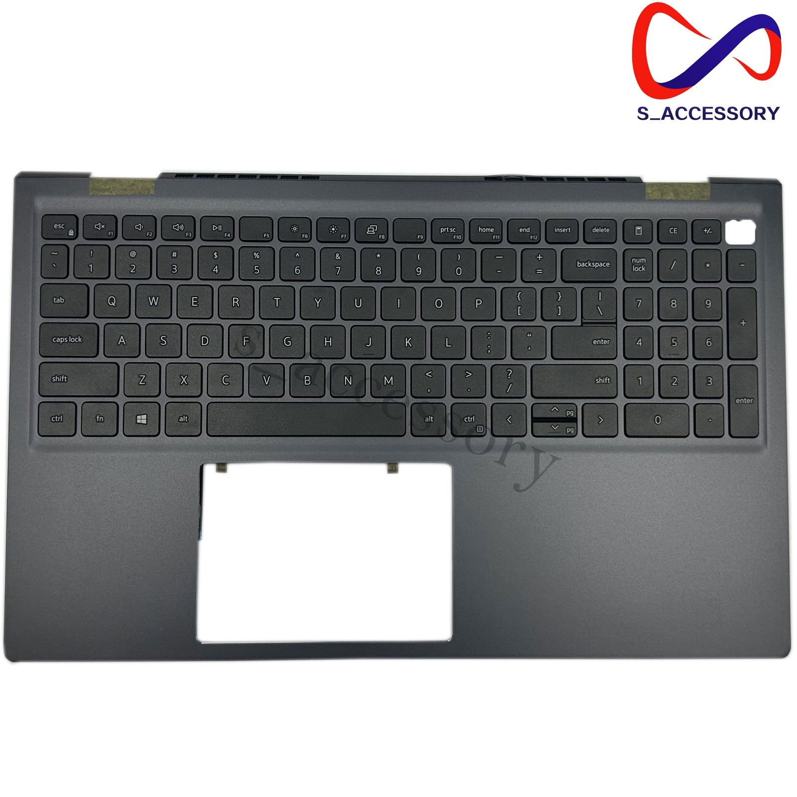 Dell Vostro 15 5510 5515 V5510 15.6″ Palmrest Keyboard Backlit Gray 0JVYYX US