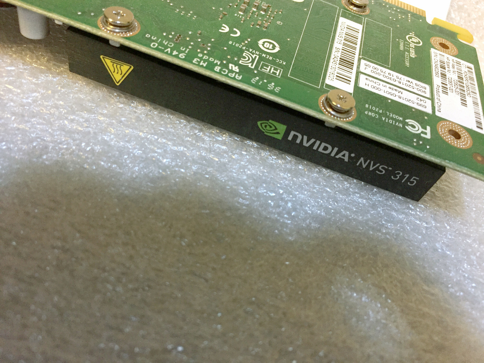 NVIDIA NVS 315 1GB DDR3 GRAPHICS CARD HP 720625-001