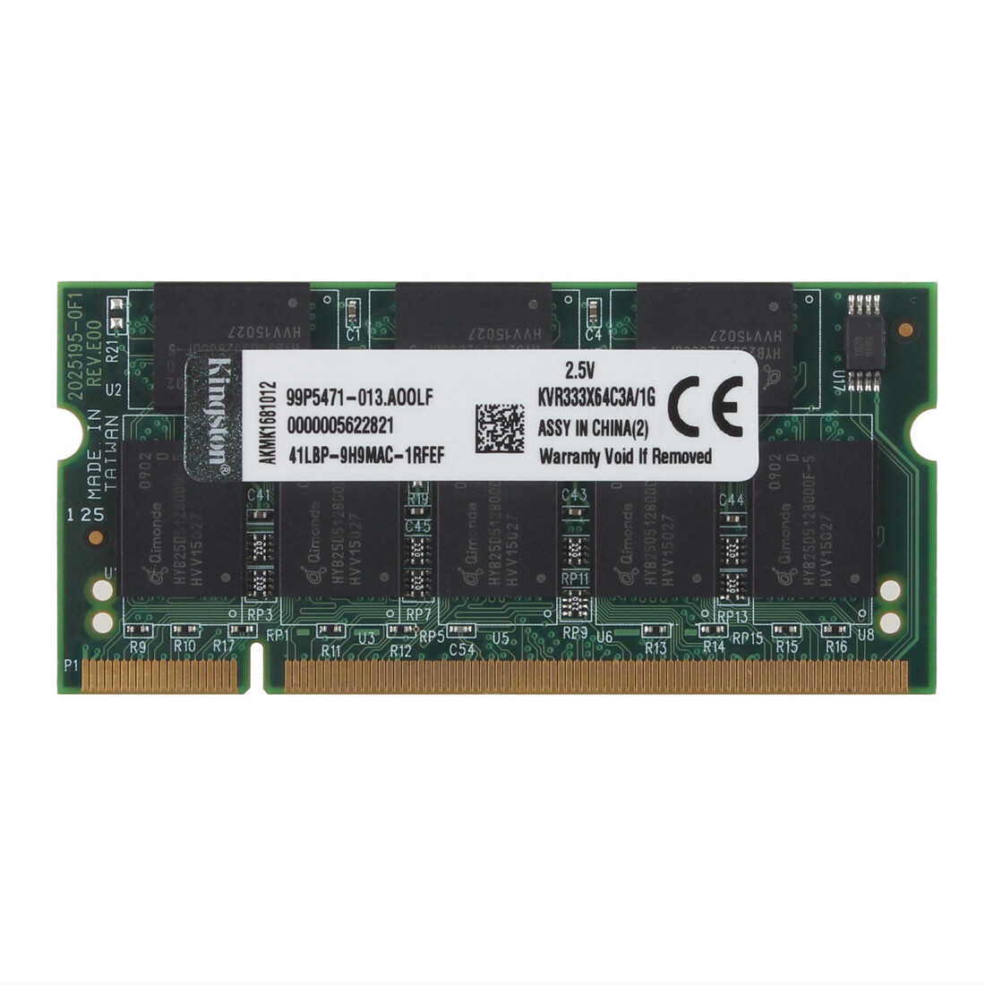 ​10GB (10x 1GB) Kingston RAM PC-2700 2Rx8 Laptop Memory SODIMM Intel DDR 333Mhz