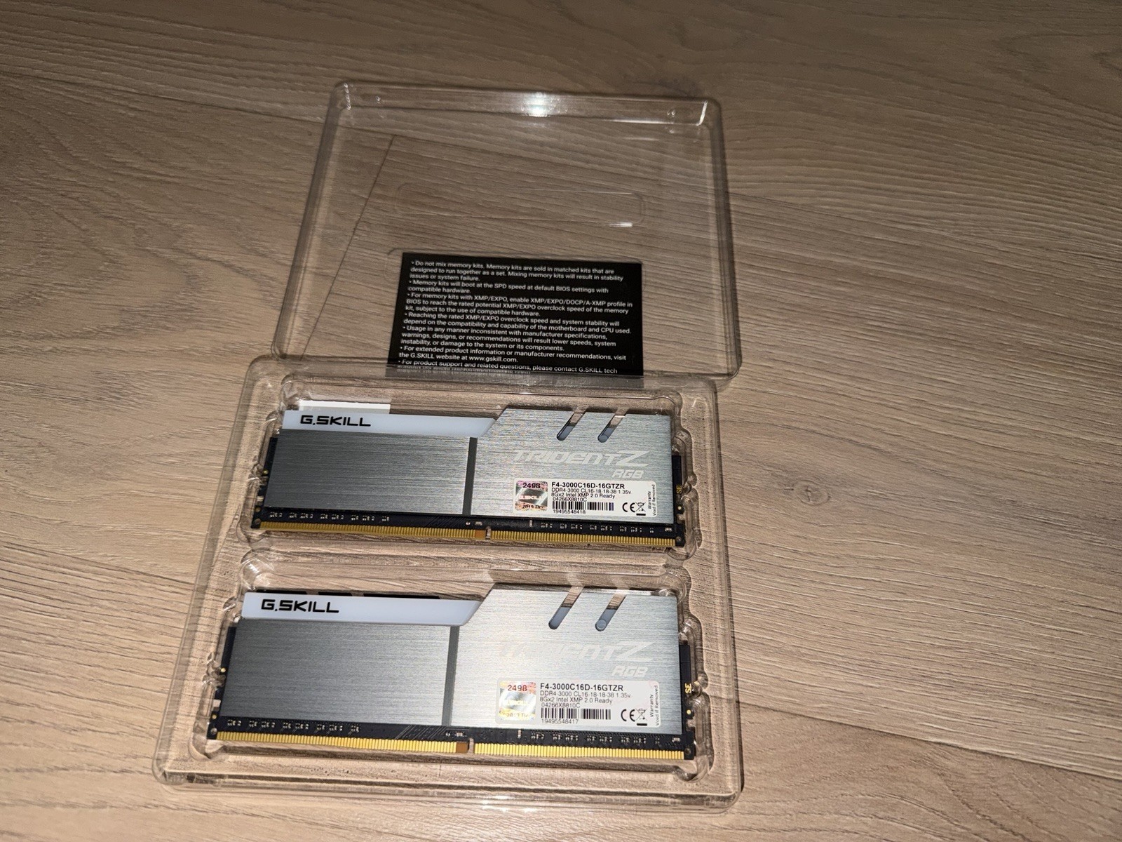 G.SKILL Trident Z RGB 16GB (2x8GB) DDR4-3000 PC4-24000 288-Pin DIMM