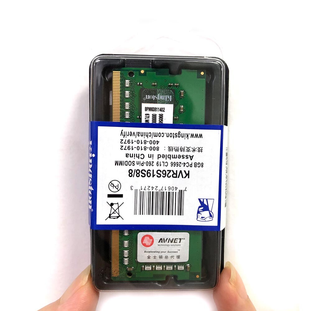 Kingston 8GB DDR4 2666MHz PC4-21300 KVR26S19S8/8 SODIMM 260Pin Laptop Memory RAM