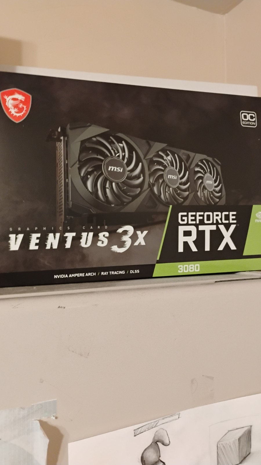 MSI GeForce RTX 3080 Ventus 3X 10G OC 10GB GDDR6X Graphics Card