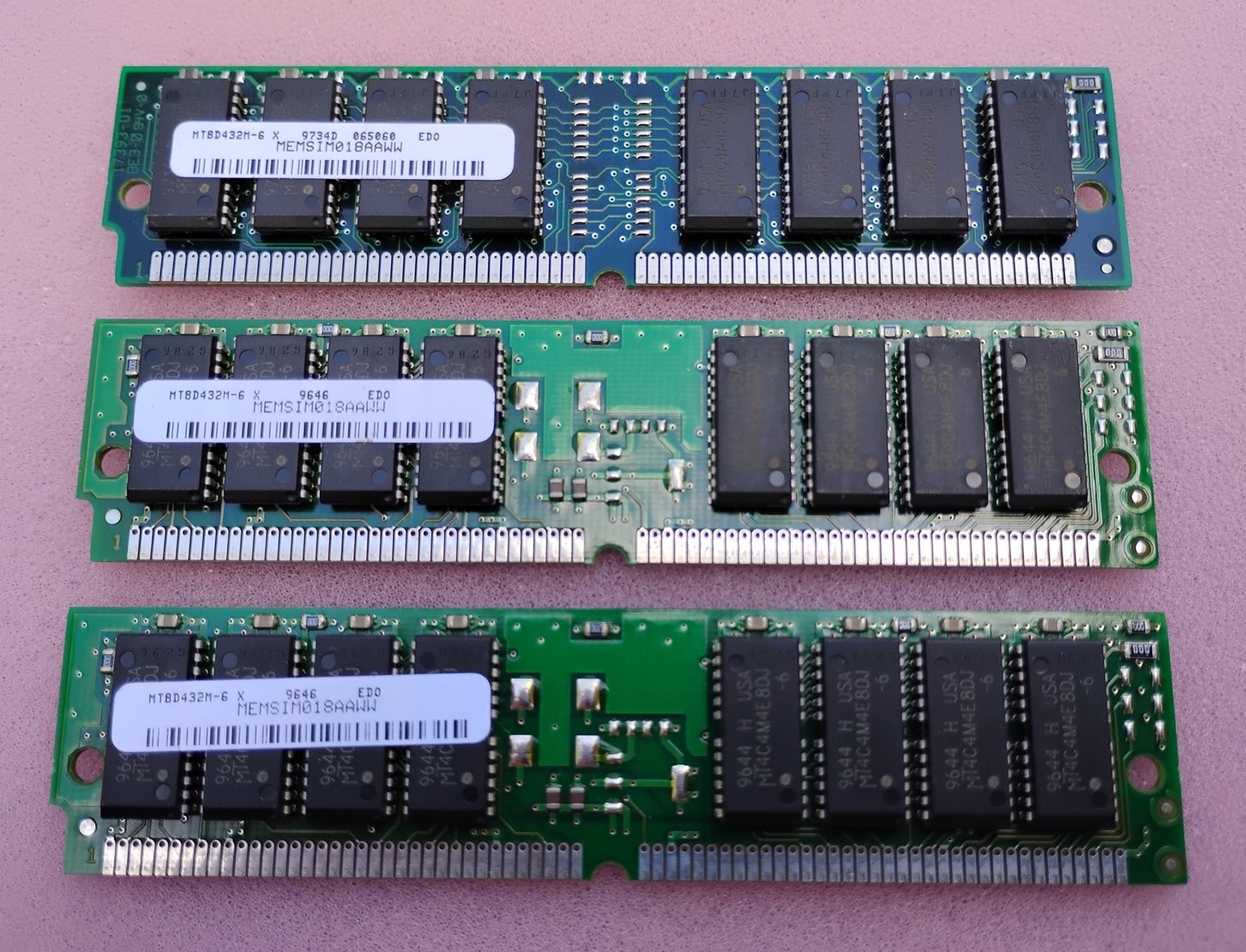 48MB 3x16MB EDO 60ns 72 Pin SIMM Non ECC Memory Vintage Desktop RAM Kit #TA19