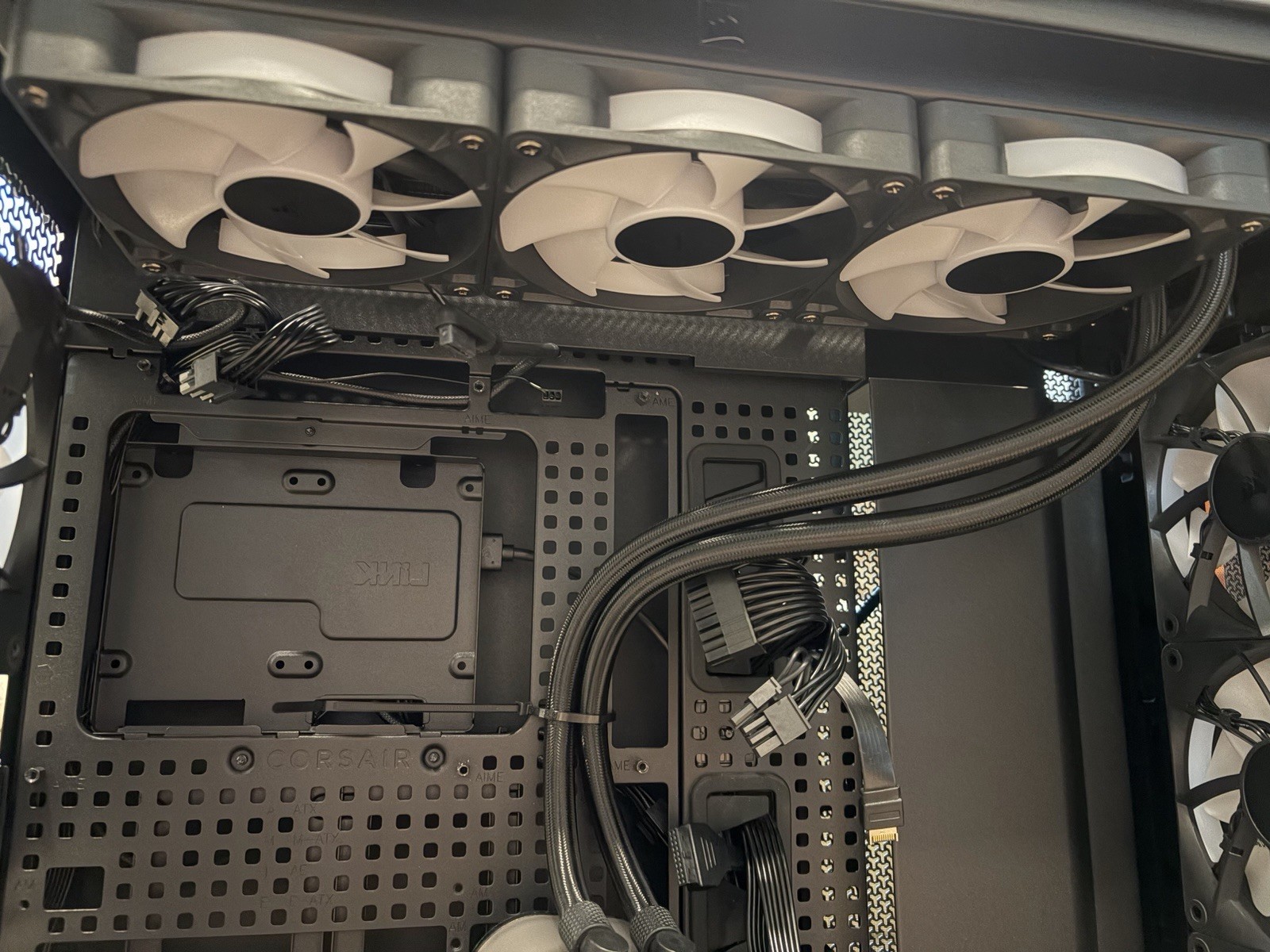 CORSAIR Gaming Desktop PC Case + iCue 360 RBG AIO, RX120 Fans+Hub, RM1200x PSU