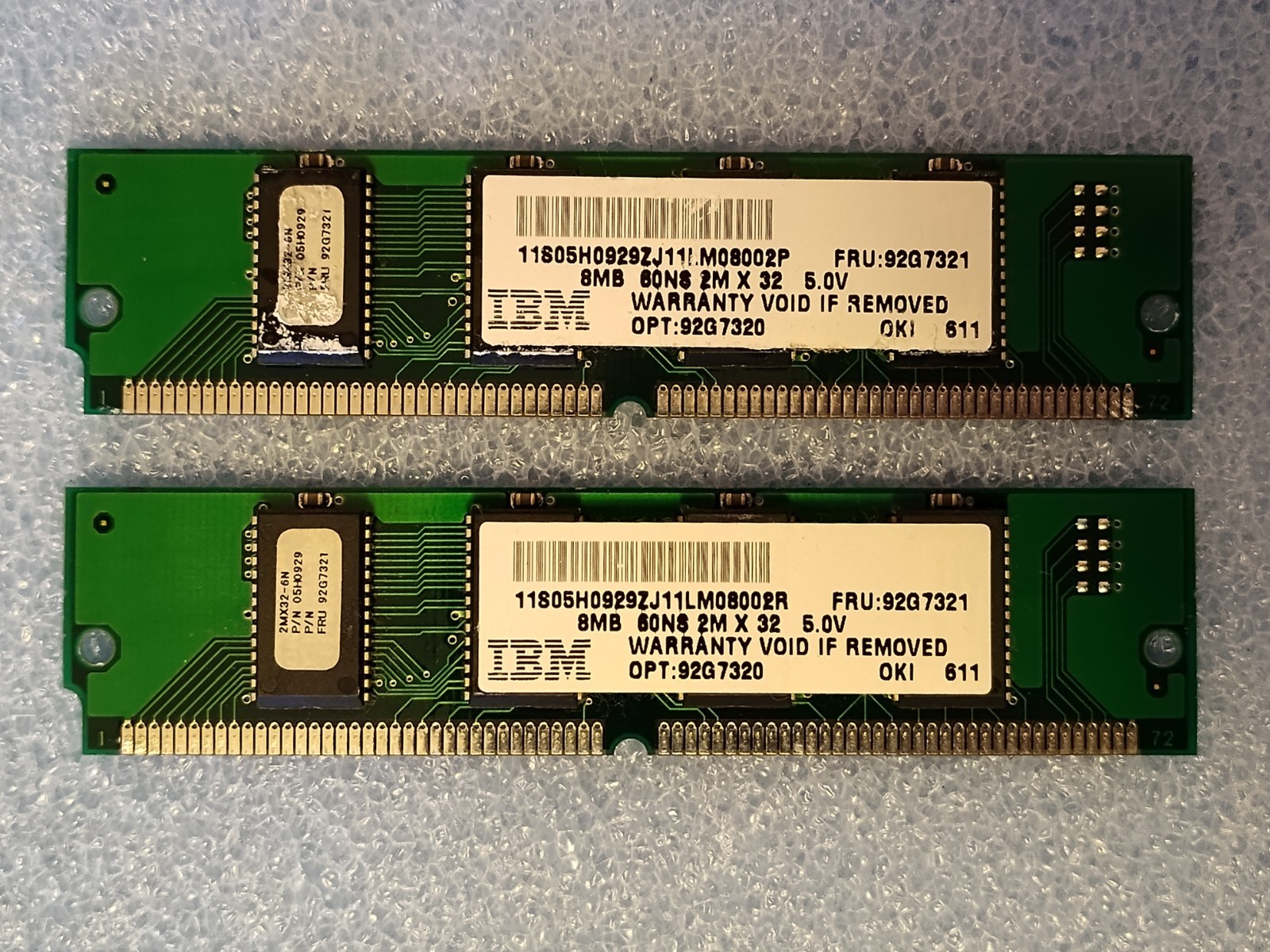 IBM 92G7320 8MB 72-pin SIMM PC Server Memory