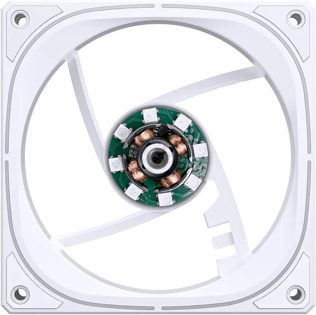 JONSBO FR-505W 3-Pack 120mm ARGB PWM Infinity Mirror Case Fans White 25mm