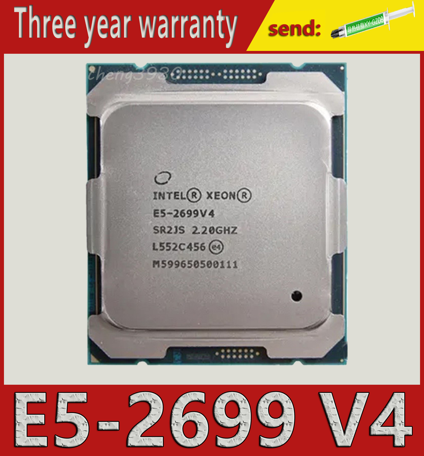 Intel E5-2699 V4 22Core 2.2Ghz 56MB FCLGA2011-3 SR2JS processor CPU
