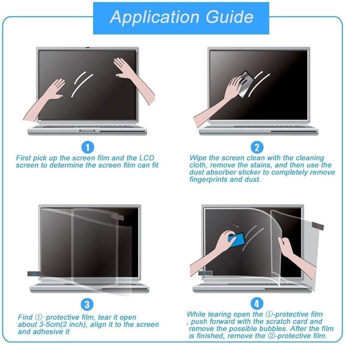 2PCS 14-inch Laptop Screen Protector for HP/Dell/Sony/Samsung/Lenovo/Acer/MSI…