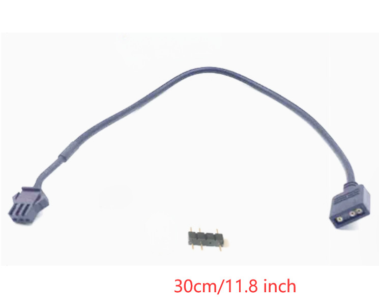 5V 3Pin RGB to 3Pin Female Adapter Cable For Lian Li Hub 5V RGB Fan
