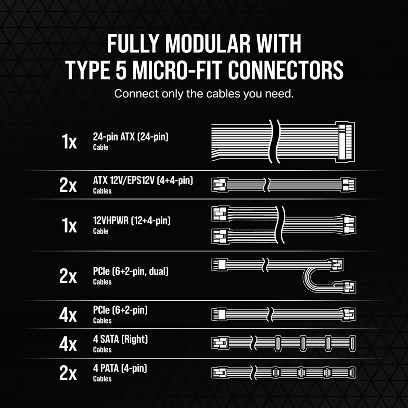 Corsair RM1200x SHIFT Fully Modular ATX Power Supply CP-9020254-NA