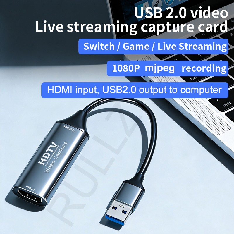 USB 3.0 HDMI Video Capture Card Type C Game Grabber for Live Streaming Recording