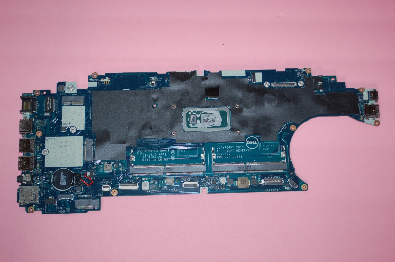 Dell Latitude 5500 Motherboard i5-8365U 1.6 GHz J16NW LA-G901P Q