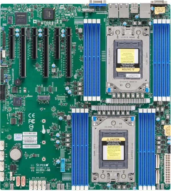 Supermicro H12DSI-N6 With 2x AMD EPYC 7V12 64 Cores Main board+CPU Combination