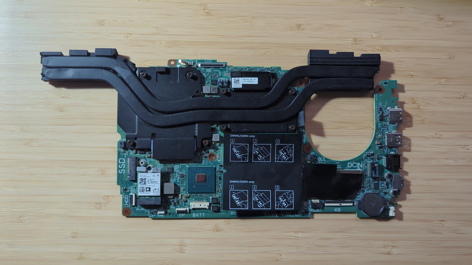 Dell Gaming G3 15 3500 Motherboard i5-10300H 2.5GHz GTX1650 Ti 4GB HN4GN