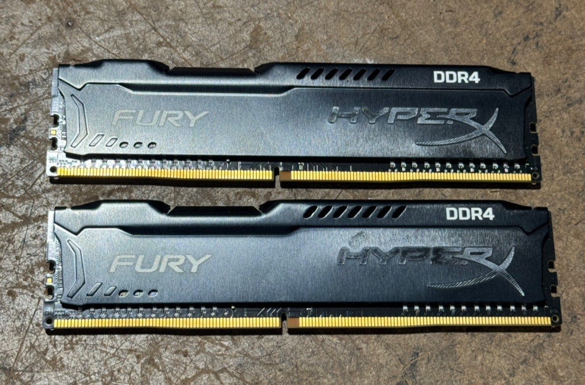 Kingston HyperX Fury 16GB Kit 2x8GB DDR4-2666 PC4-21300 Desktop RAM