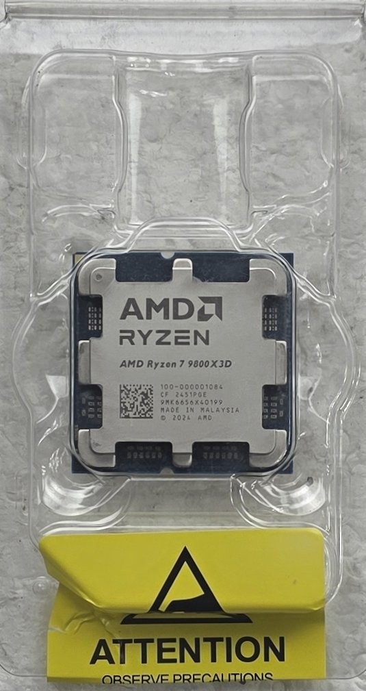 DAMAGED AMD Ryzen 7 9800X3D AM5 8-Core/16-Thread 4.7/5.2 GHz Boost Desktop CPU