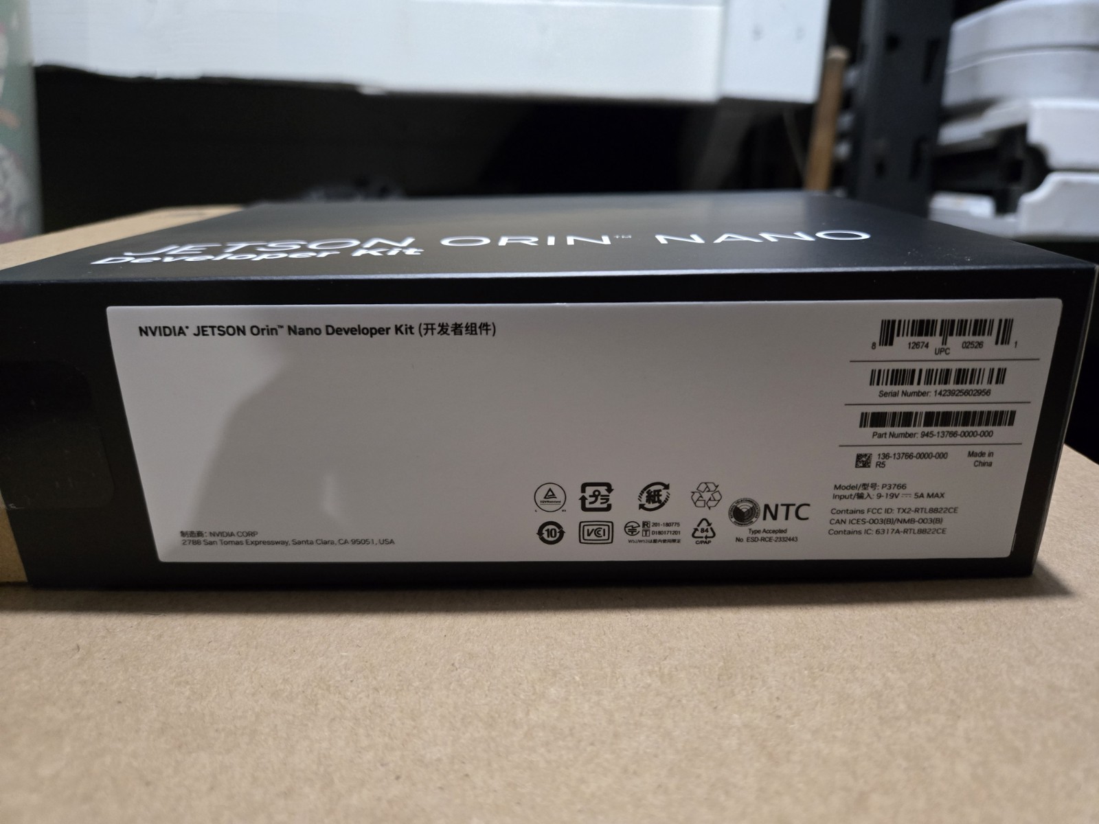 NVIDIA Jetson Orin Nano Super Developer Kit 8GB 6 Core ARM Cortex-A78AE v8.2