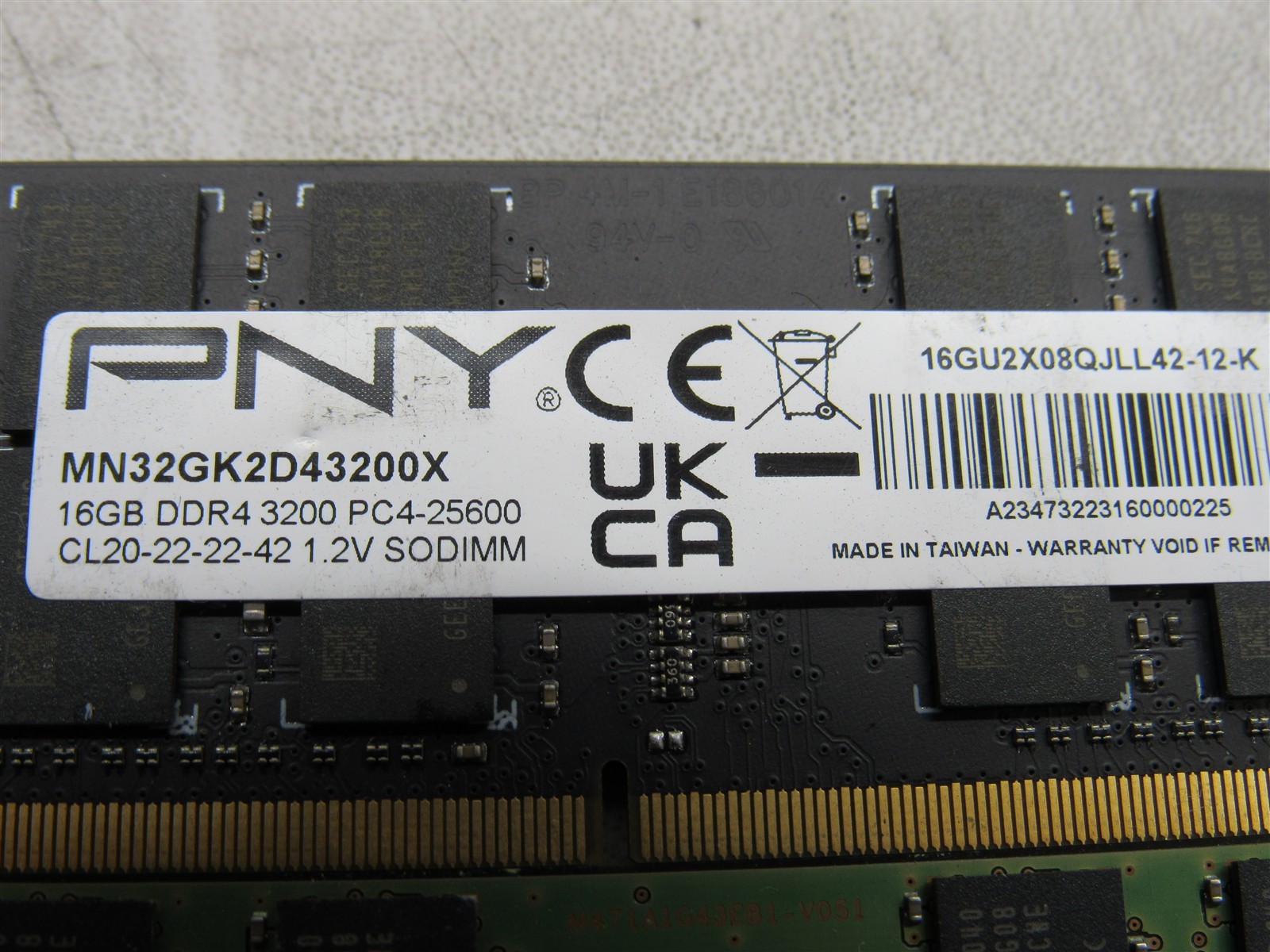 4 LOT – 16GB PC4-3200AA DDR4 25600 SODIMM RAM for LAPTOP – MAJOR BRANDS