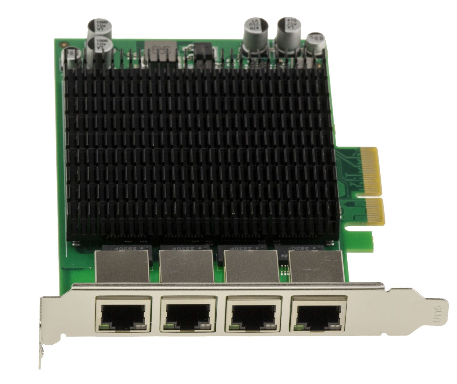 Industrial PCIe x4 Network Card 4 Ports RJ45 LAN GIGABIT ETHERNET INTEL 82574