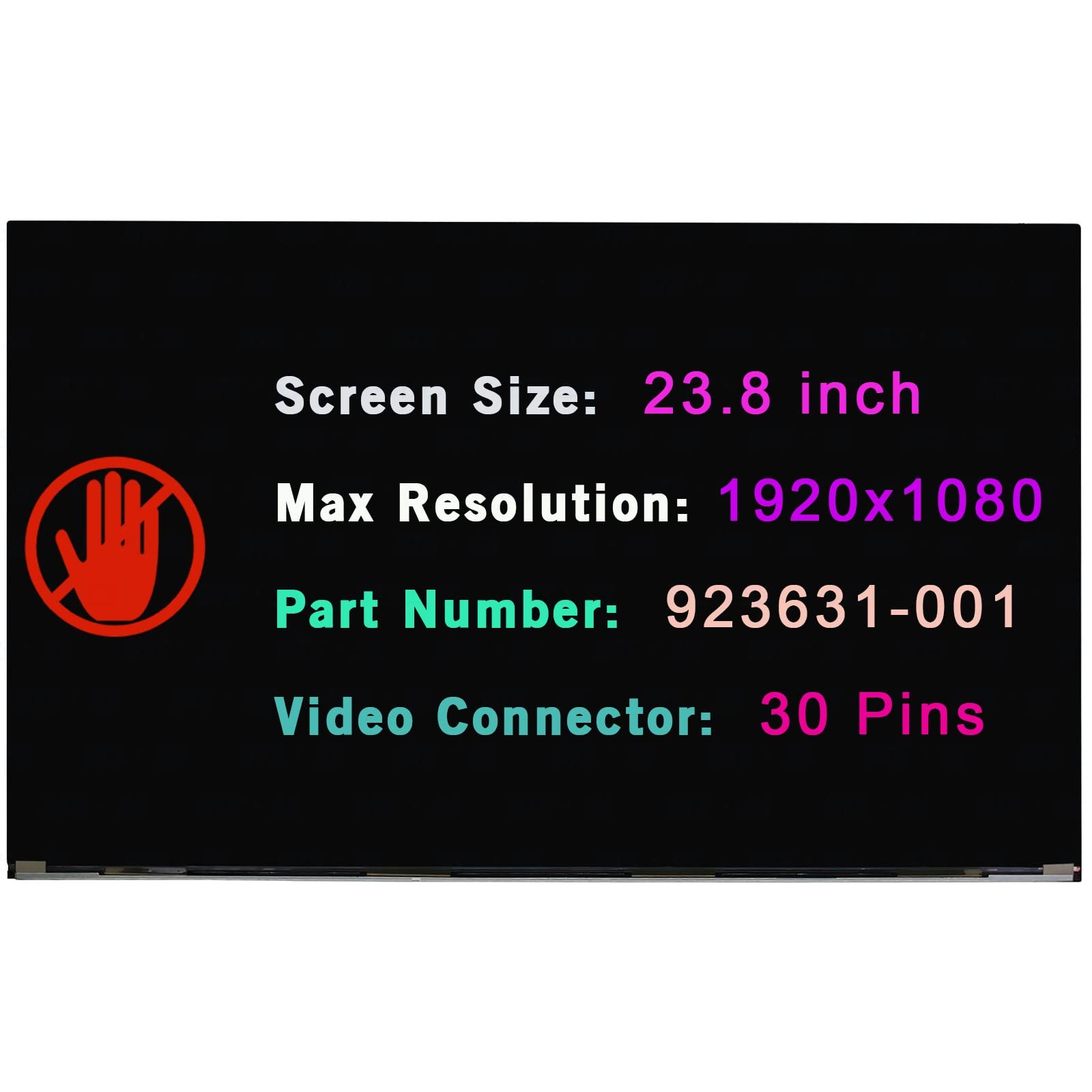23.8″ MV238FHM-N20 LCD Non-Touch Screen for HP ProOne 440 G9 AIO Replacement