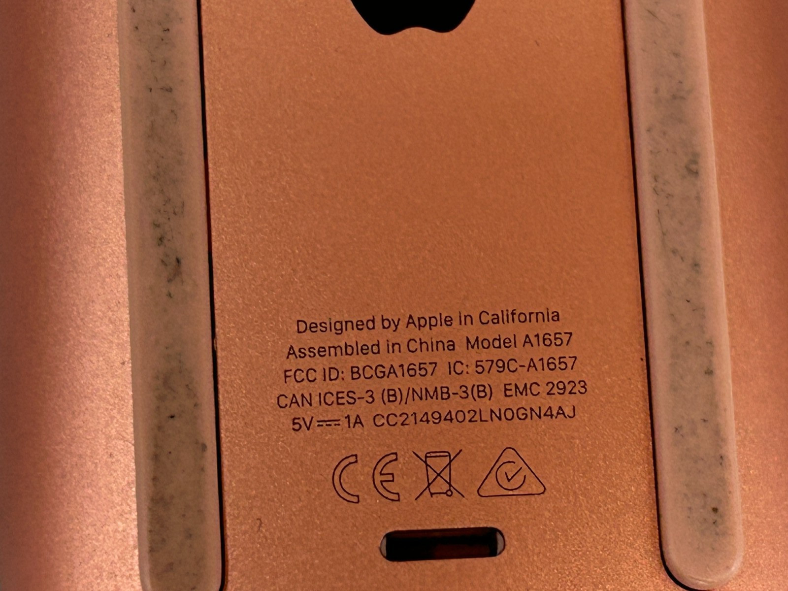 Genuine Used apple mouse Model A1657 and keyboard A2449 For 24″ iMac M1 M2 M3