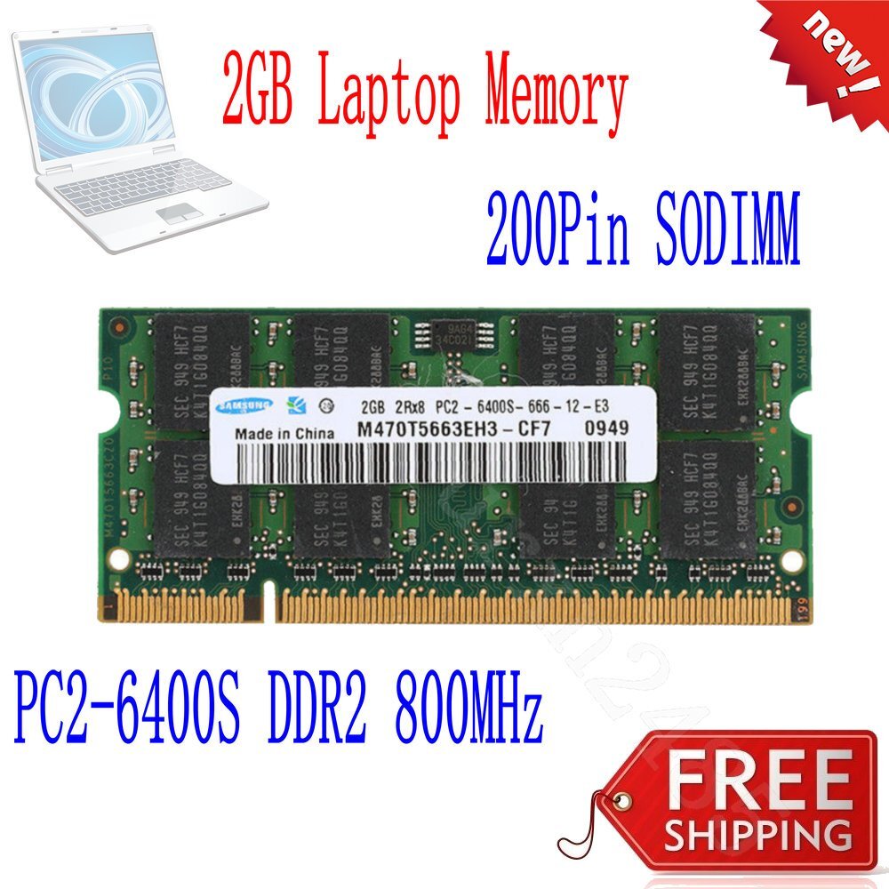 16GB 8GB 4GB 2GB PC2-6400S PC2-5300S PC2-4200S Laptop RAM Memory Samsung LOT
