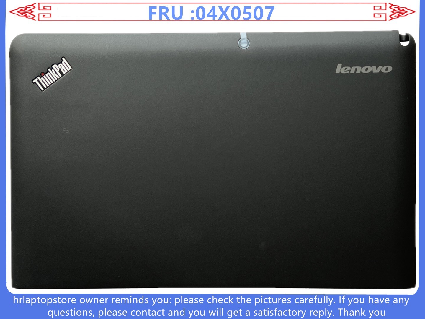 New For Lenovo ThinkPad Helix (type 3xxx) 3G NFC LCD Back Cover TOP Case 04X0507
