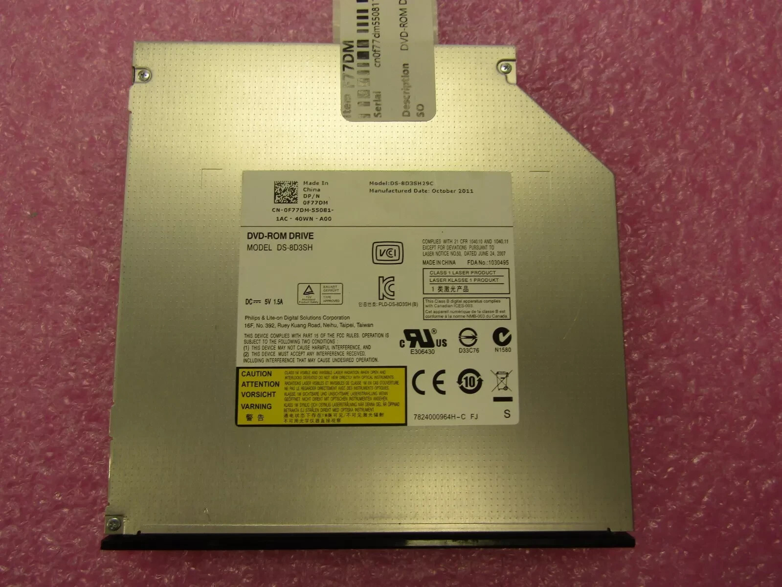 WFD71 DVD-ROM SATA 12.7 SLIMLINE P