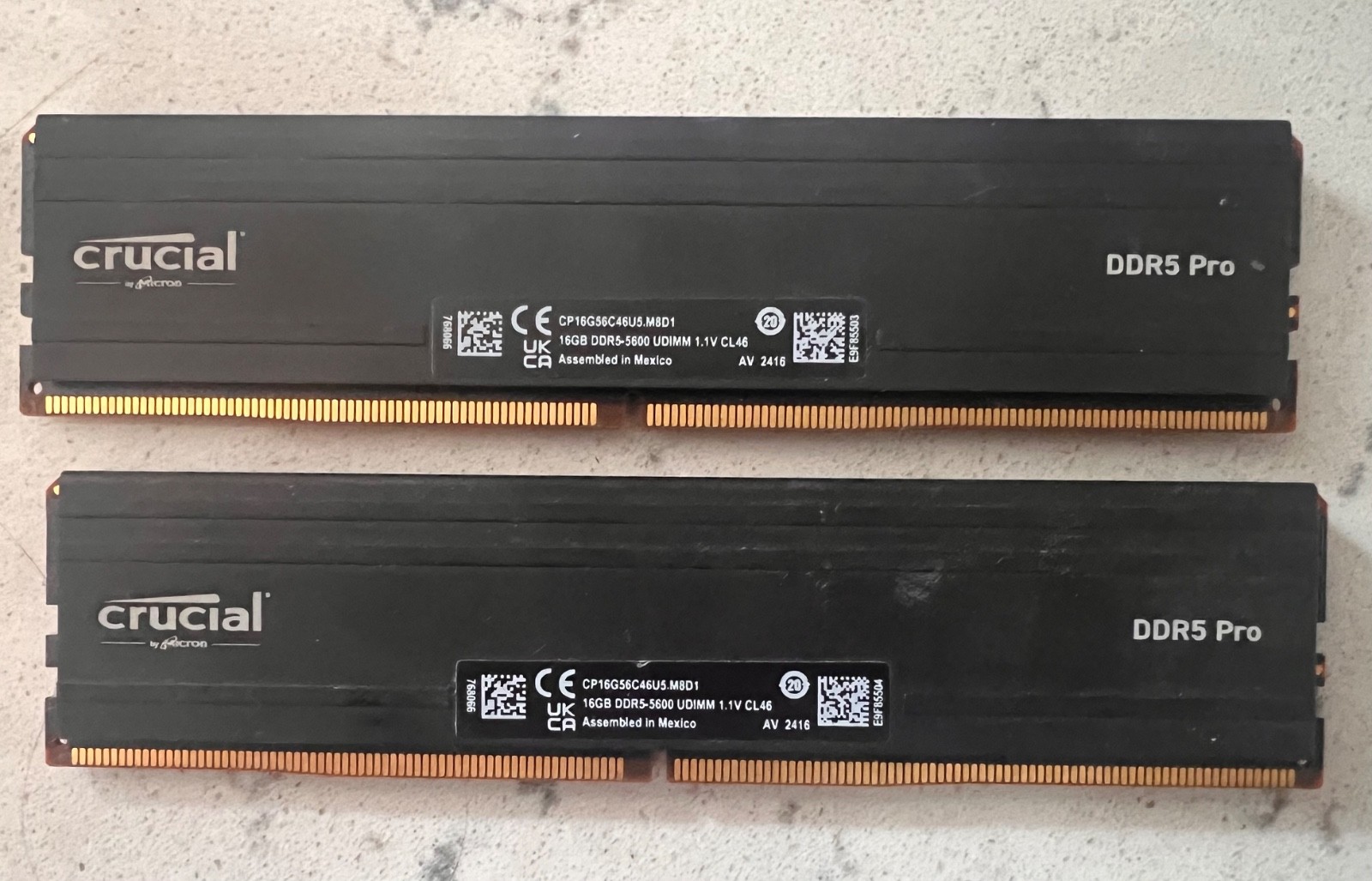 Crucial Pro 16GB DDR5-5600 Memory Module – Pack of 2