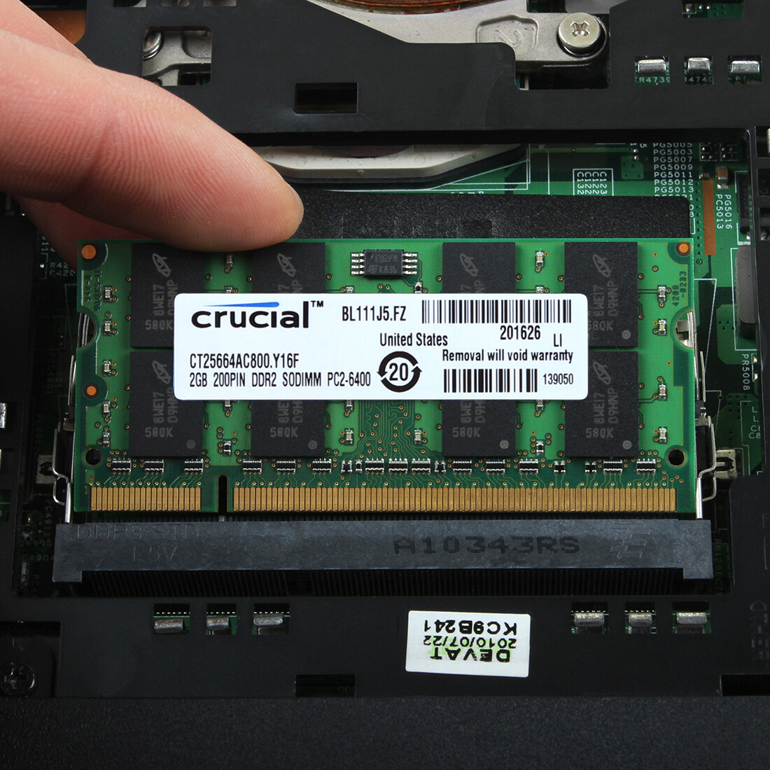 Crucial 8GB 4X 2GB DDR2 800Mhz PC2-6400 200pin SODIMM Laptop Memory NoteBook RAM