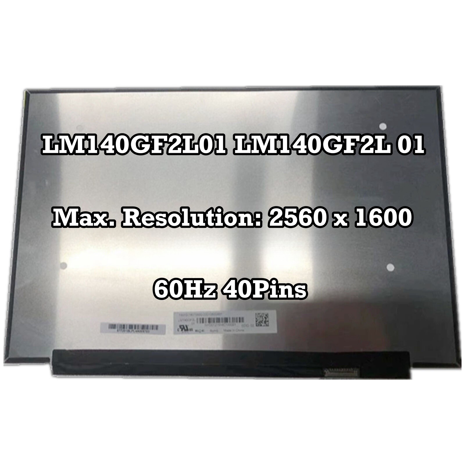 LM140GF2L01 LM140GF2L 01 2560×1600 IPS 14″ LCD Screen Display Panel Matrix 40Pin
