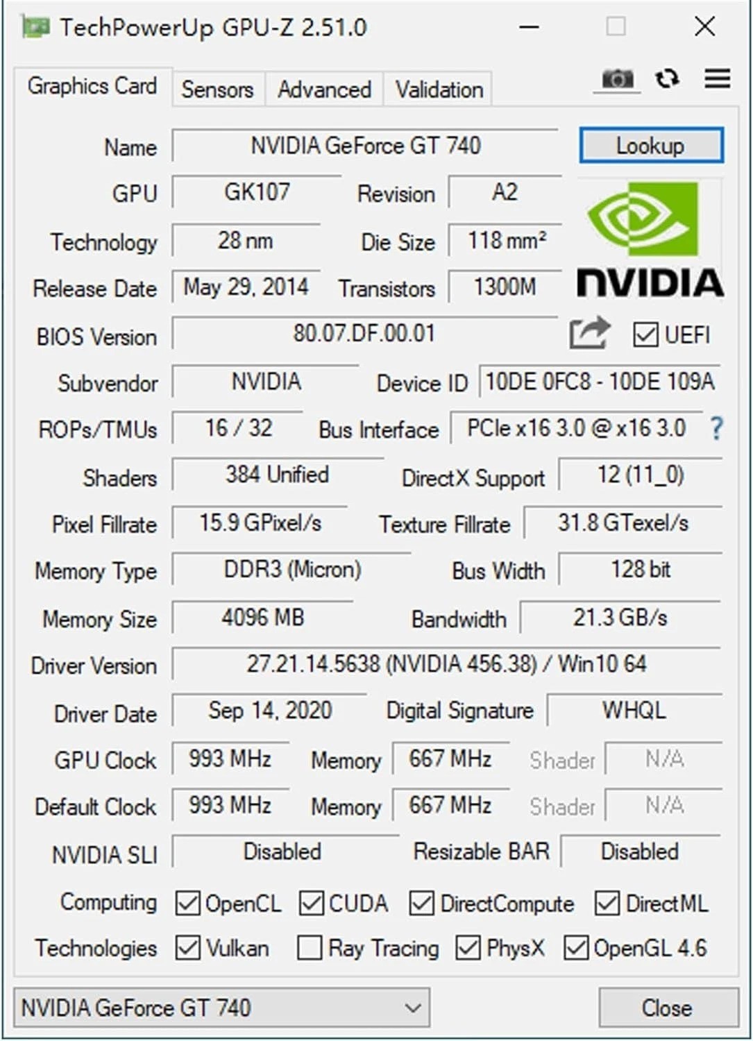 Compact Low Profile GeForce GT 740 4GB Graphics Card – Perfect for Win11 PCs