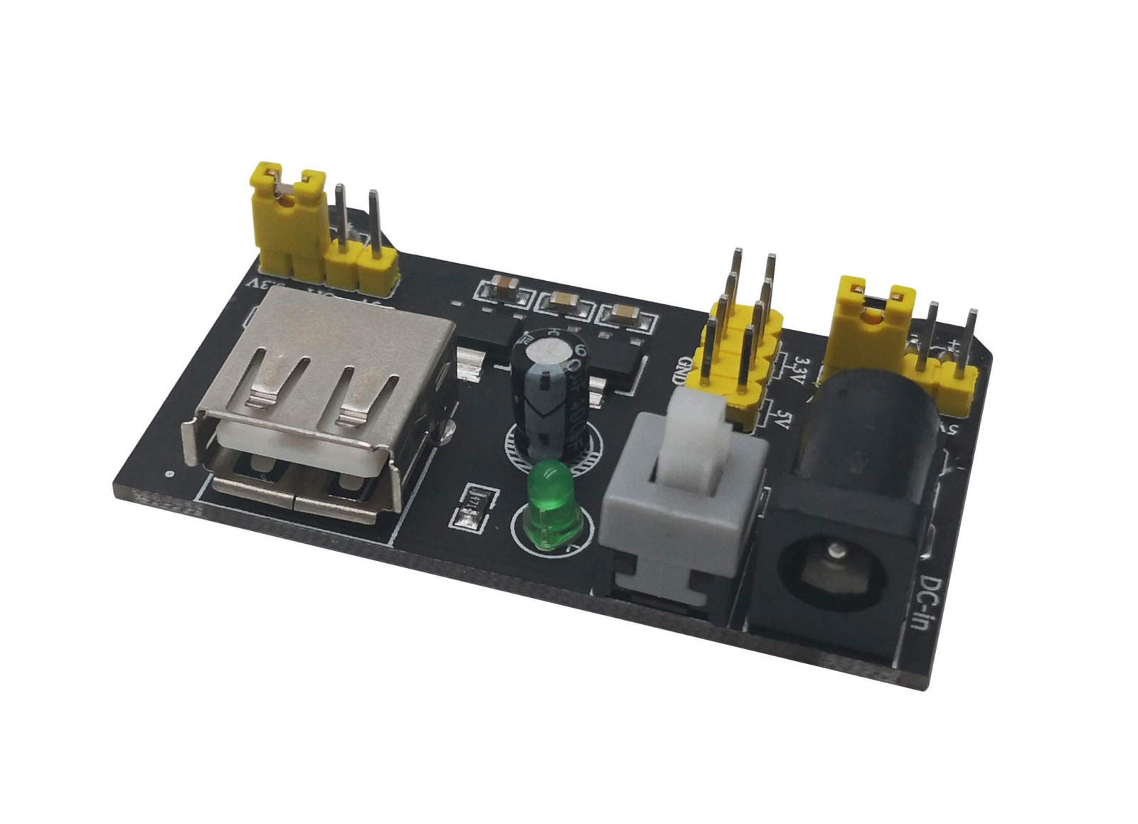 Excelity 3pcs 3.3v/5v Power Supply Module For Mb102 Breadboard Kit With Usb To 5