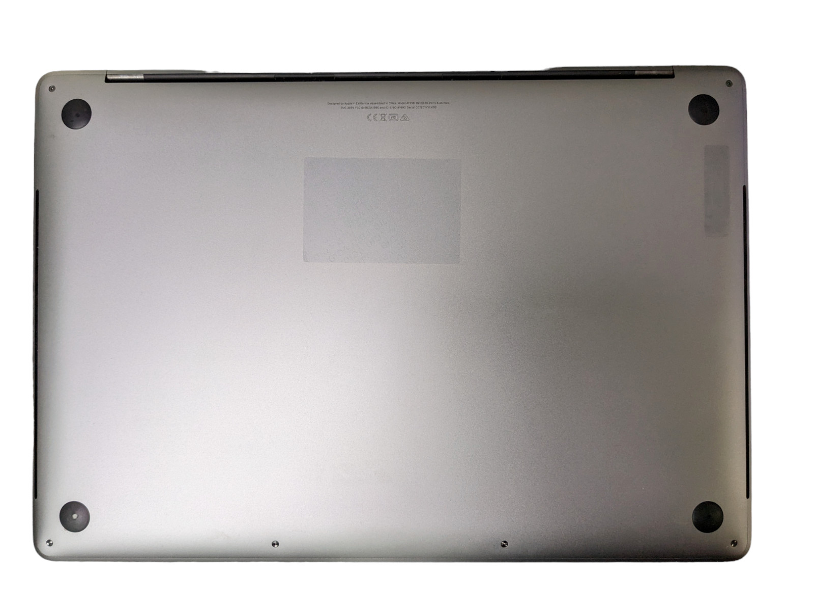 GENUINE MacBook Pro 16″ A2141 Bottom Case Cover – Space Gray: Grade C