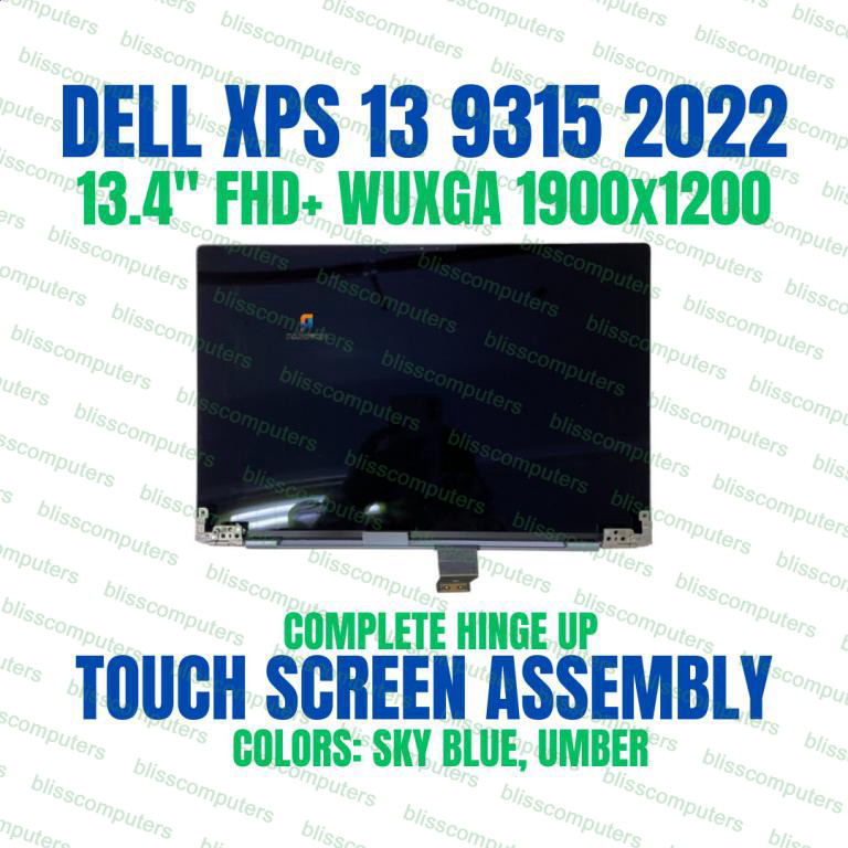 Dell XPS 13 9315 FHD+ Touch Screen Sky Blue 0NMF6V 6GhX8 THNJ5