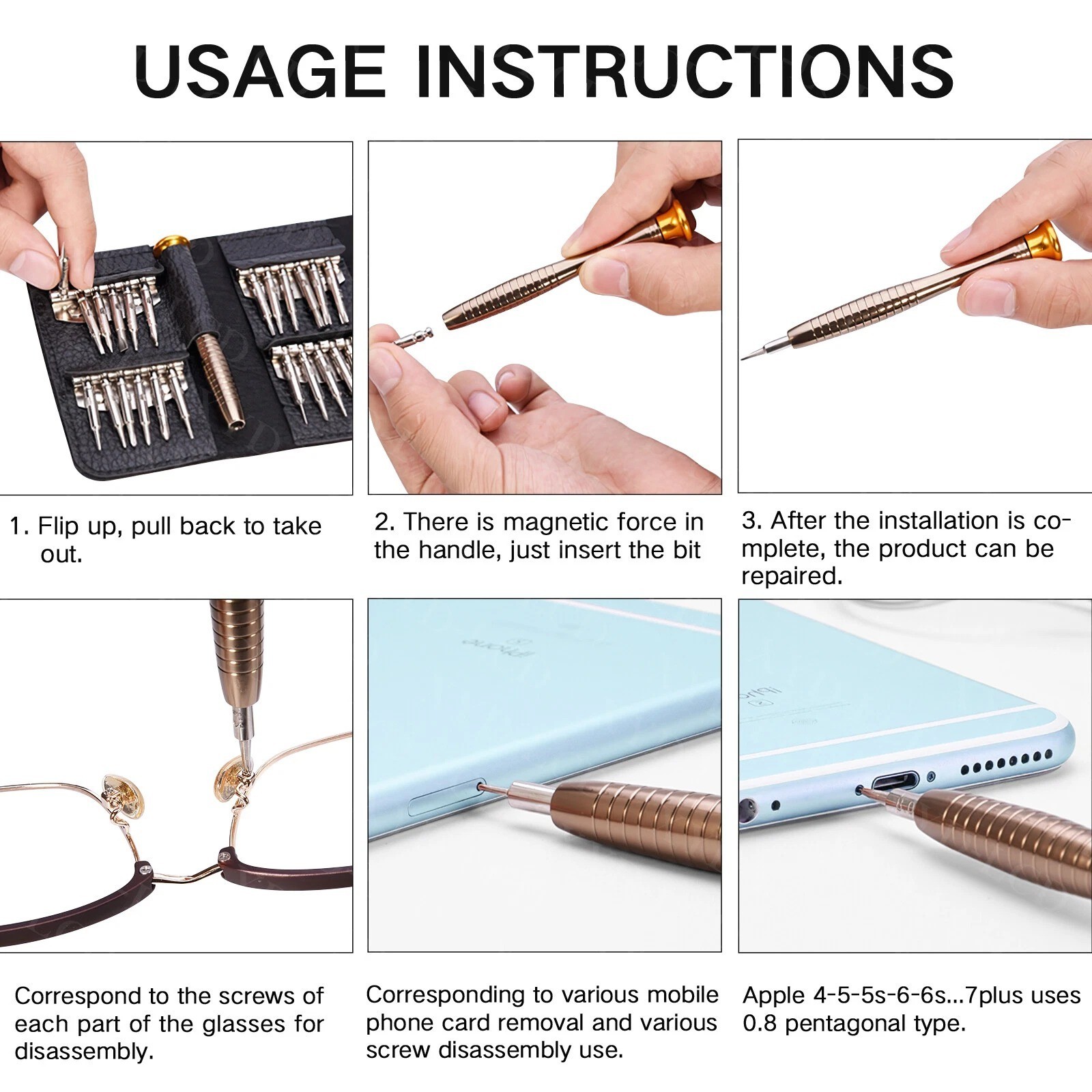 25 in1 Precision Screwdriver Set Computer Repair Torx Tool Kit Laptop Smartphone
