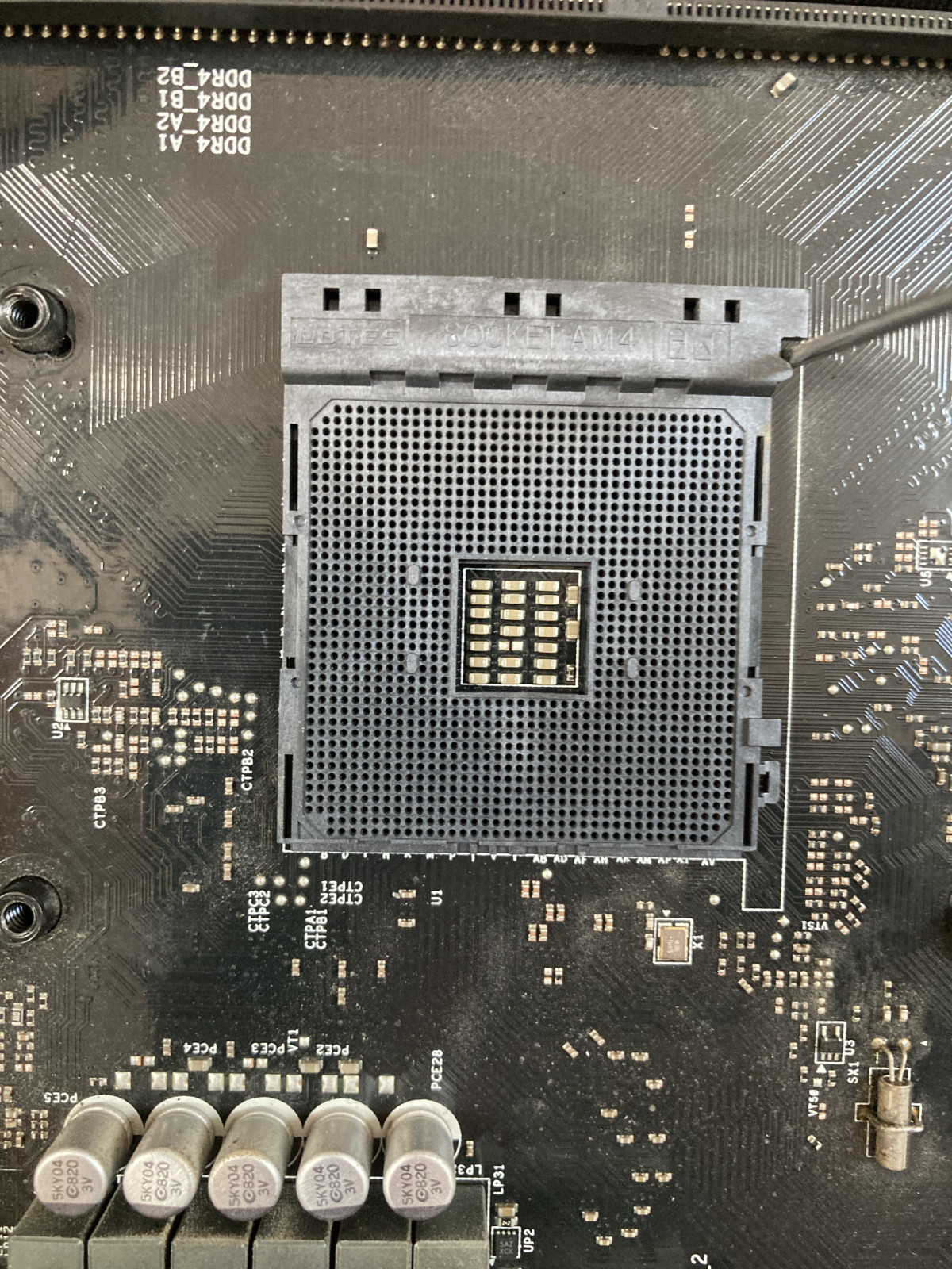 ASRock X370 Pro4 ATX motherboard, AMD Ryzen 5 2400G with cooler, used