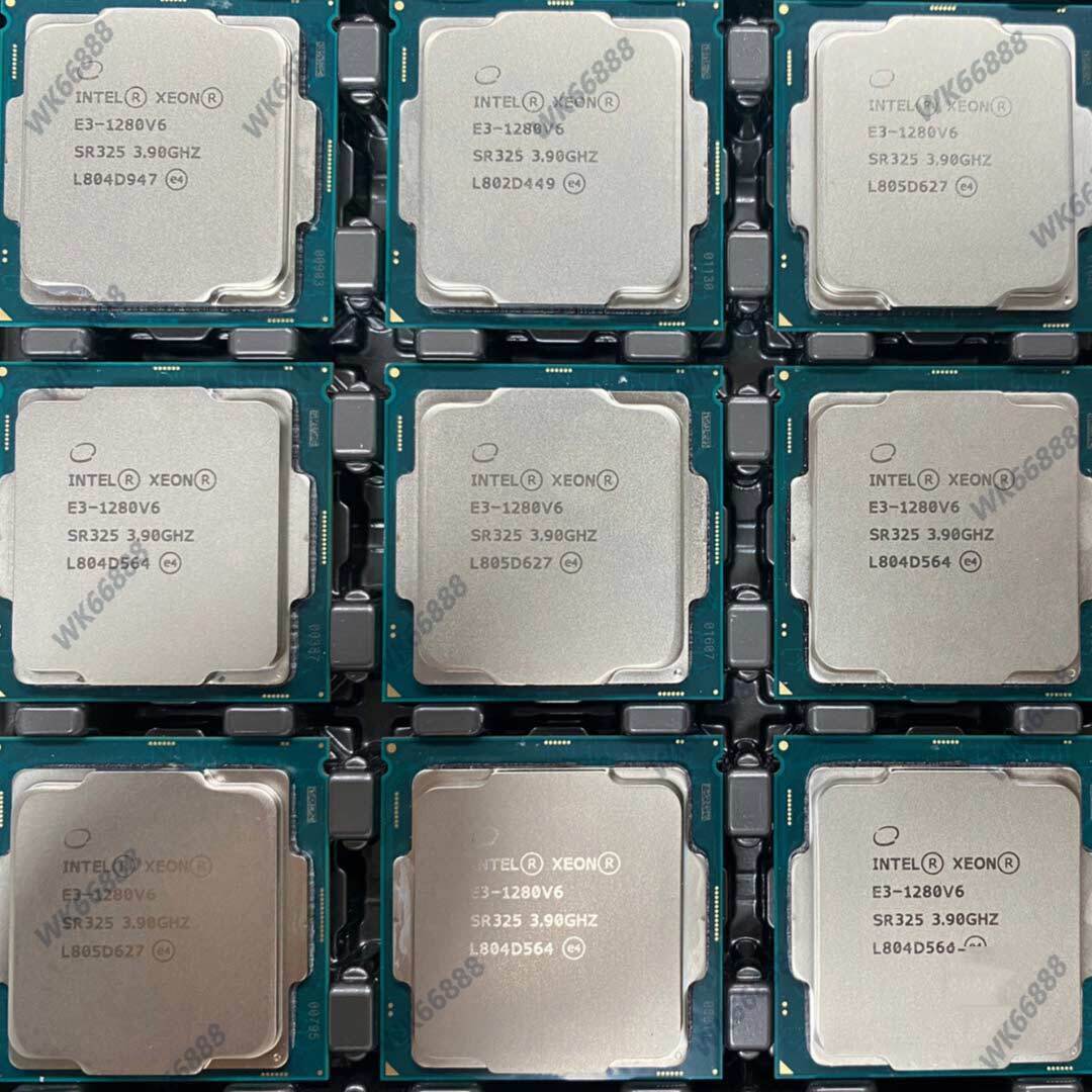 Intel Xeon E3-1280V6 CPU 处理器 四核 LGA1151 SR325 E3-1280 V6