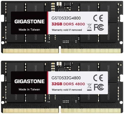 NEW SEALED GIGASTONE 64GB Laptop SODIMM RAM (2x32GB) DDR5 4800MHz PC5 – 38400