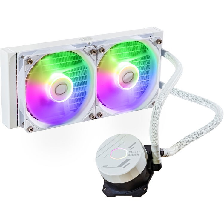Cooler Master MasterLiquid 240L Core ARGB 240mm AIO Liquid Cooler White