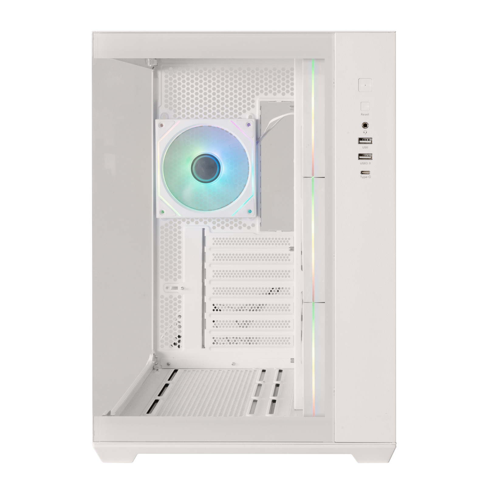 BITFENIX AL118 White PC Case – Back/Reverse Connect Compatible.